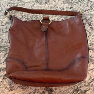 FRYE Leather Ring Hobo Bag